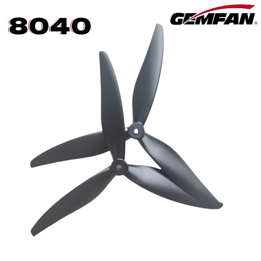 Gemfan 8040 8X4X3 3-blade 8-in - огляд і ціна Drone Racing Propeller