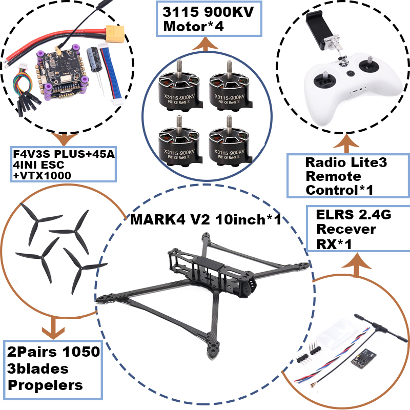 MARK4 V2 10inch F4V3S/F4V3S PL - огляд і ціна Drone Racing Esc