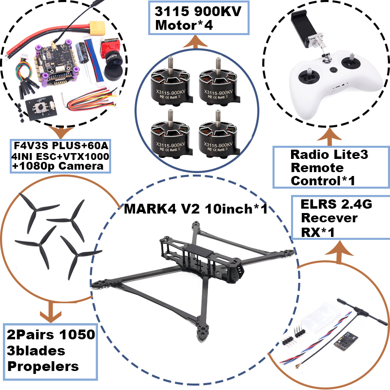 MARK4 V2 10inch F4V3S/F4V3S PL - огляд і ціна Drone Racing Esc