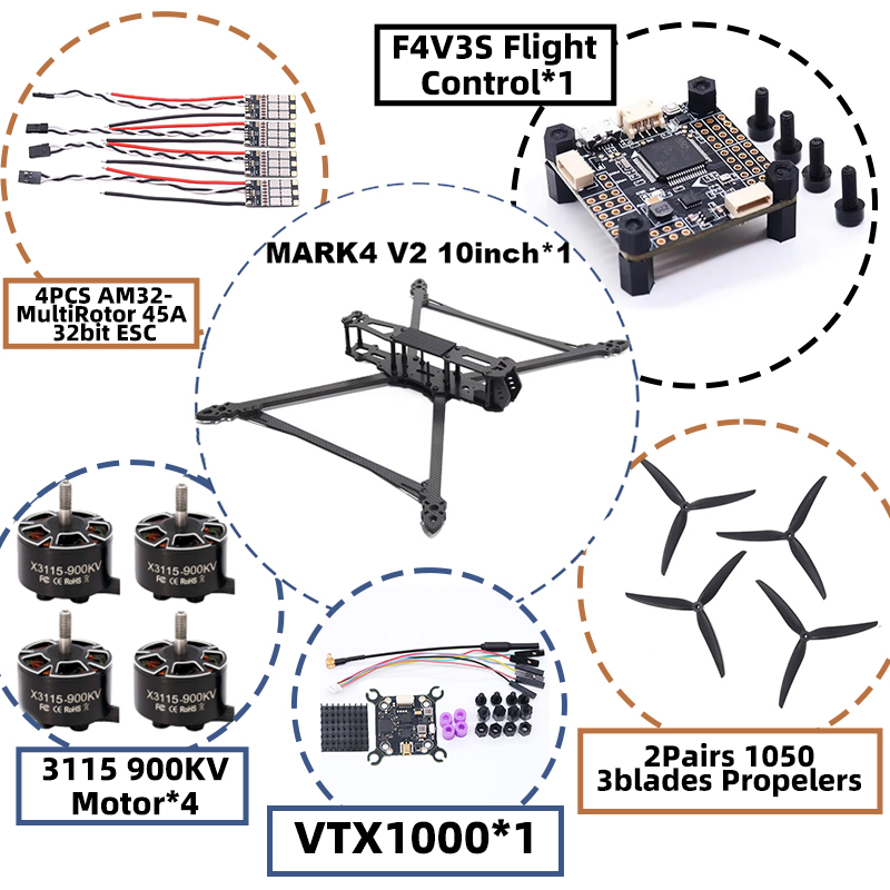 MARK4 V2 10inch F4V3S/F4V3S PL - огляд і ціна Drone Racing Esc